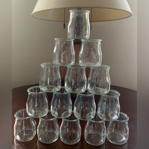 Set of 15 Mini Glass Jars